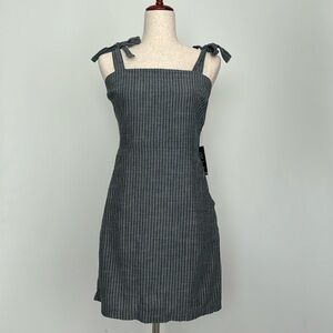 Express Blue Stripped Mini Dress